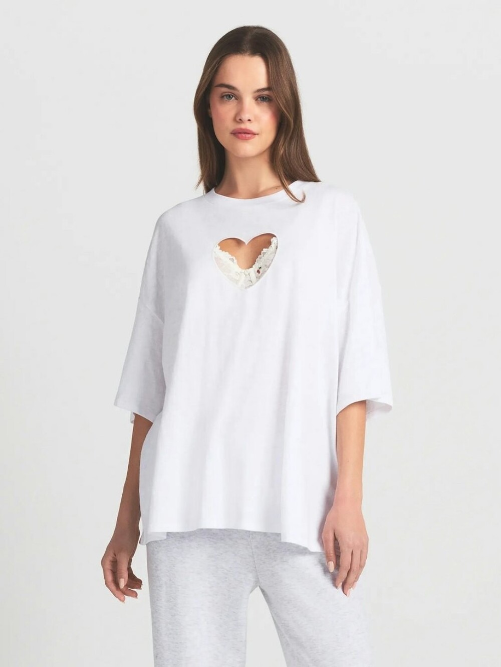 SKIMS Worn In Jersey Heart Oversized T-shirt